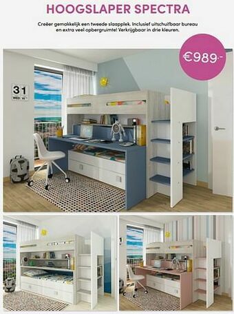 Baby & Tiener Hoogslaper spectra aanbieding