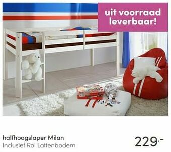 Baby & Tiener Halfhoogslaper milan aanbieding