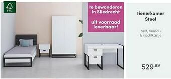 Baby & Tiener Tienerkamer steel aanbieding