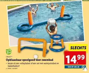 Lidl Opblaasbaar speelgoed voor zwembad aanbieding