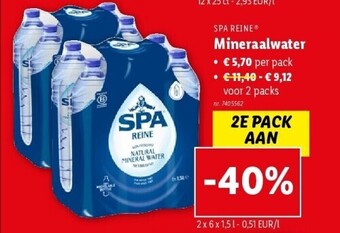 Lidl Mineraalwater aanbieding