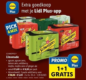 Lidl Limonade aanbieding