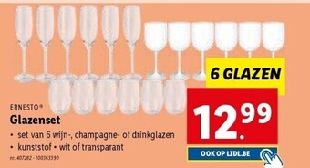 Lidl Glazenset aanbieding