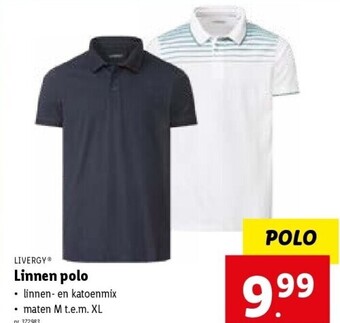 Lidl Linnen polo aanbieding