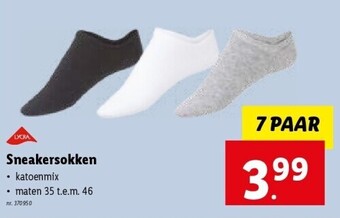 Lidl Sneakersokken aanbieding