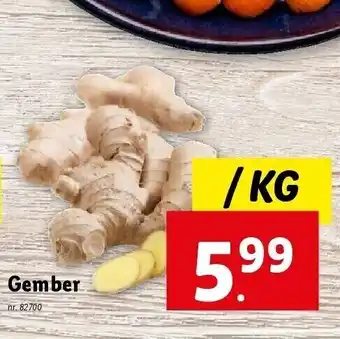Lidl Gember aanbieding