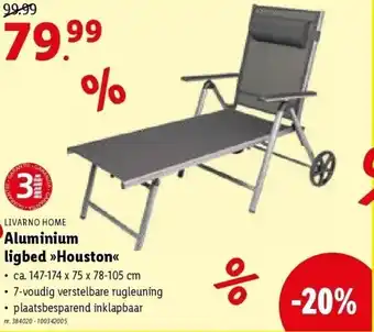Lidl Aluminium ligbed houston aanbieding