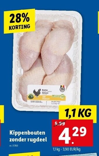 Lidl Kippenbouten zonder rugdeel aanbieding