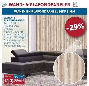 Zelfbouwmarkt Wand- & plafondpaneel aanbieding