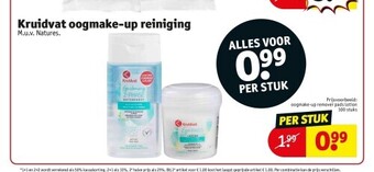 Kruidvat Kruidvat oogmake-up reiniging aanbieding