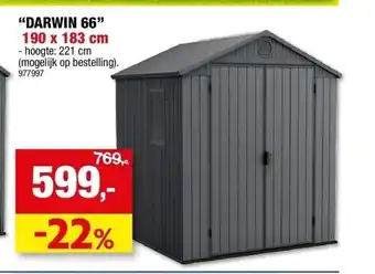 Hubo Keter “darwin 66” 190 x 183 cm aanbieding