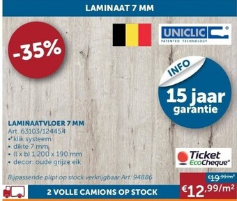 Laminaatvloer 7 mm