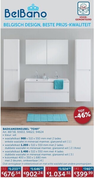 Badkamermeubel tony