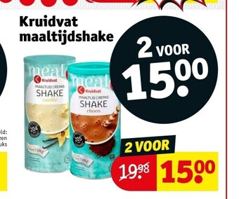 Kruidvat Kruidvat maaltĳdshake aanbieding