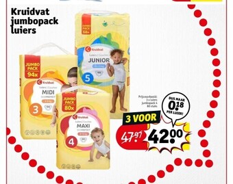 Kruidvat Kruidvat jumbopack luiers aanbieding