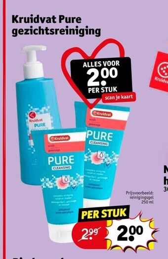Kruidvat Kruidvat pure gezichtsreiniging aanbieding