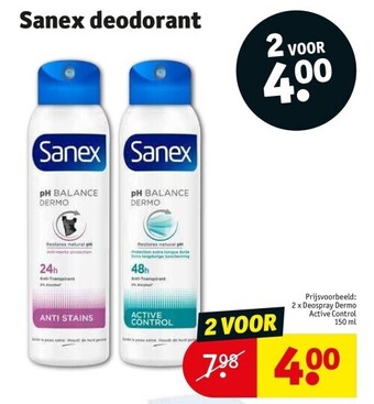 Kruidvat Sanex deodorant aanbieding