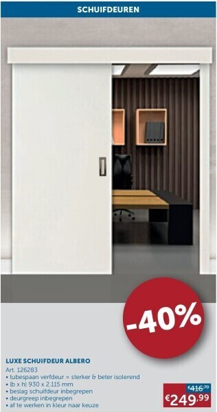 Zelfbouwmarkt Luxe schuifdeur albero aanbieding