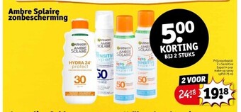 Ambre solaire zonbescherming