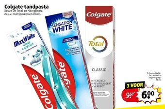Kruidvat Colgate tandpasta aanbieding