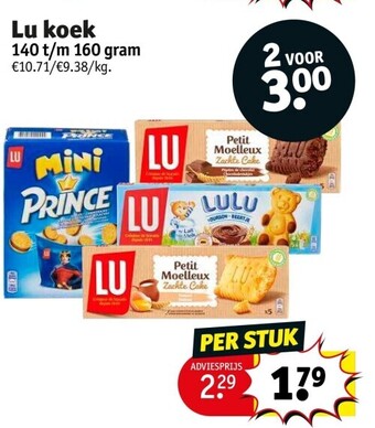 Kruidvat Lu koek aanbieding