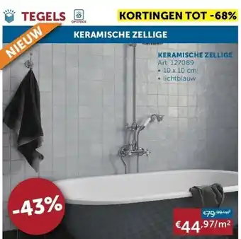 Zelfbouwmarkt Keramische zellige aanbieding
