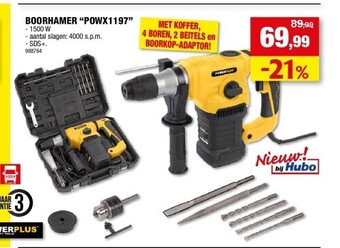 Hubo Boorhamer “powx1197” - 1500 w aanbieding