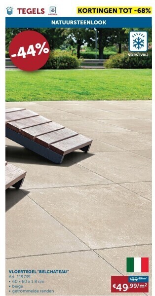 Zelfbouwmarkt Vloertegel belchateau aanbieding