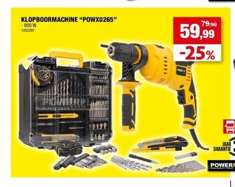 Hubo Klopboormachine “powx0265” aanbieding