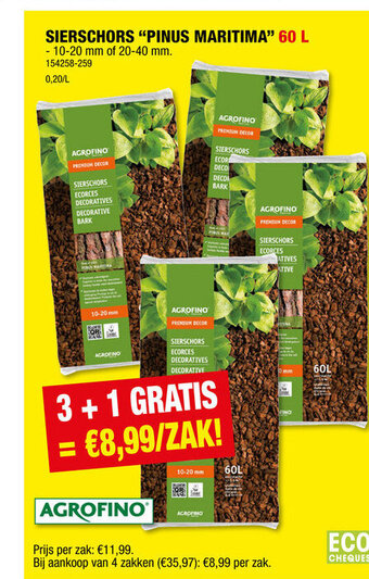 Hubo Sierschors “pinus maritima” 60 L aanbieding