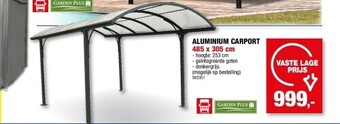 Hubo Aluminium carport 485 x 305 cm aanbieding