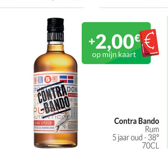 Intermarché Contra Bando Rum 5 jaar oud - 38° 70CL aanbieding