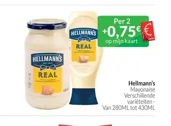 Intermarché Hellmann's Mayonaise Verschillende variëteiten - Van 280ML tot 430ML aanbieding