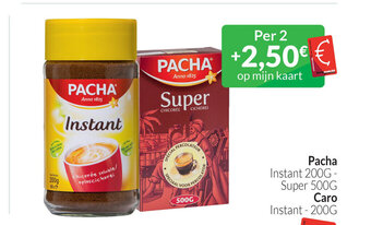 Intermarché Pacha Instant 200G - Super 500G Caro Instant - 200G aanbieding