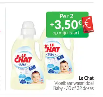 Intermarché Le Chat Vloeibaar wasmiddel Baby-30 of 32 doses aanbieding