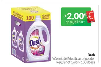 Intermarché Dash Wasmiddel Vloeibaar of poeder Regular of Color - 100 doses aanbieding