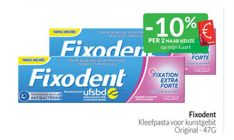 Intermarché Fixodent Kleefpasta voor kunstgebit Original -47G aanbieding