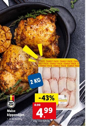 Lidl Malse kippendijen aanbieding