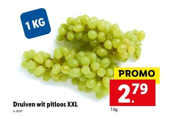 Lidl Druiven wit pitloos XXL aanbieding