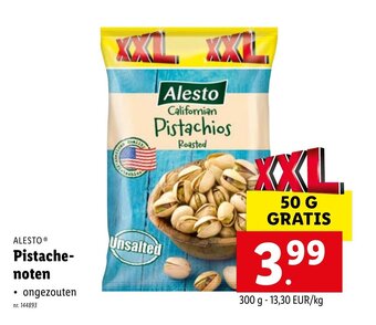 Lidl Alesto Pistachenoten aanbieding