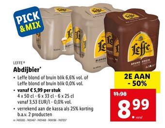 Lidl Leffe Abdijbier aanbieding