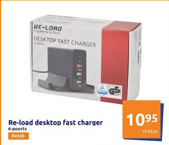 Action Re-load desktop fast charger aanbieding