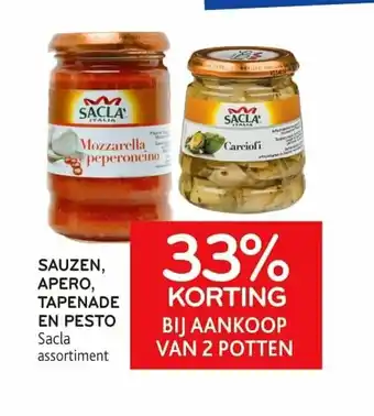 Alvo Sauzen, apero, tapenade en pesto aanbieding
