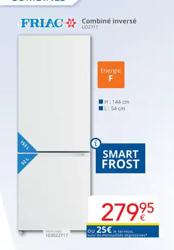 FRIAC Combiné inversé H: 144 cm L: 54 cm, Webcode: 103022717