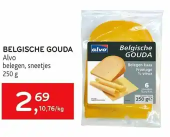 Alvo Belgische gouda 250g aanbieding