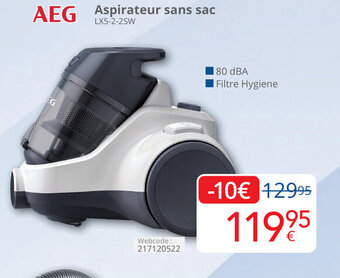 AEG Aspirateur sans sac
