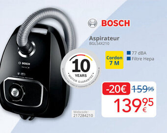Eldi BOSCH Aspirateur BGLS4X210 aanbieding