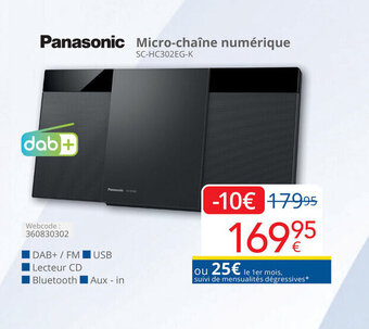 Eldi Panasonic Micro-chaîne numérique aanbieding