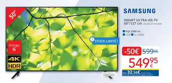 SAMSUNG SMART ULTRA HD-TV 50"/127 cm UE50AU7170UXXN