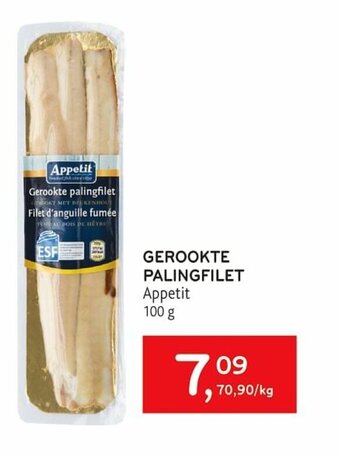 Alvo Gerookte palingfilet 100g aanbieding